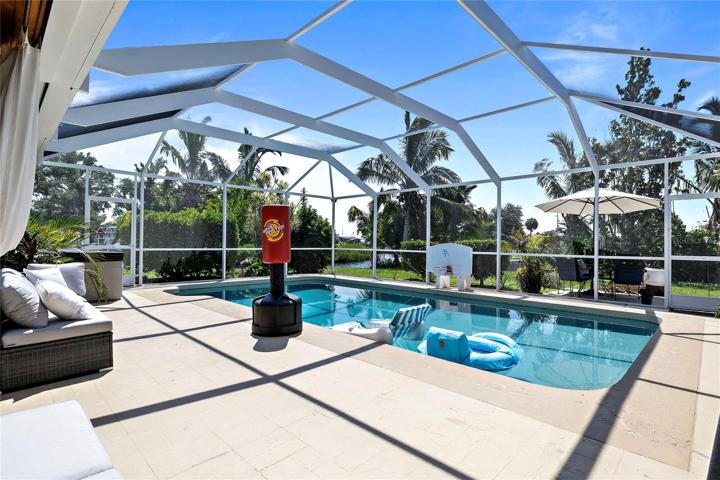 Oodles of deck space for sunning, outside patio