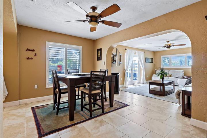 Dining space adjacent to BOTH livings spaces