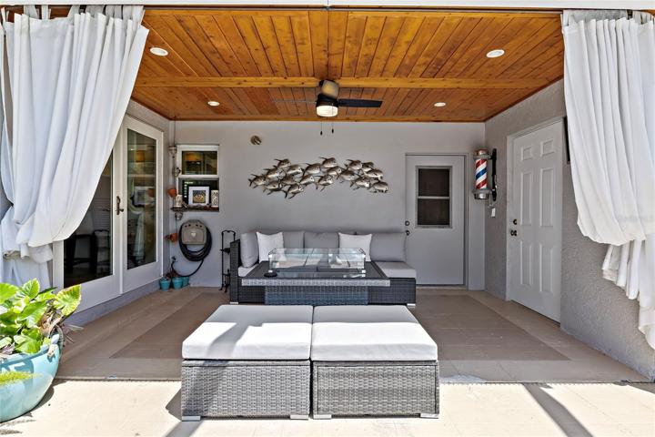 Welcome to serenity, doors to house, barber shop/bath/laundry, garage