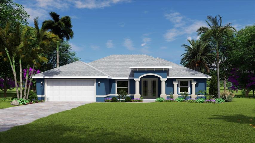 Drawing of front. Home will be a different color