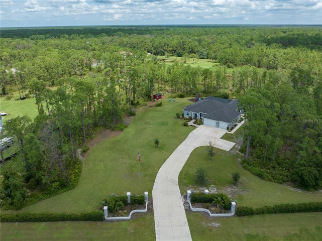 Aerial view with drive
