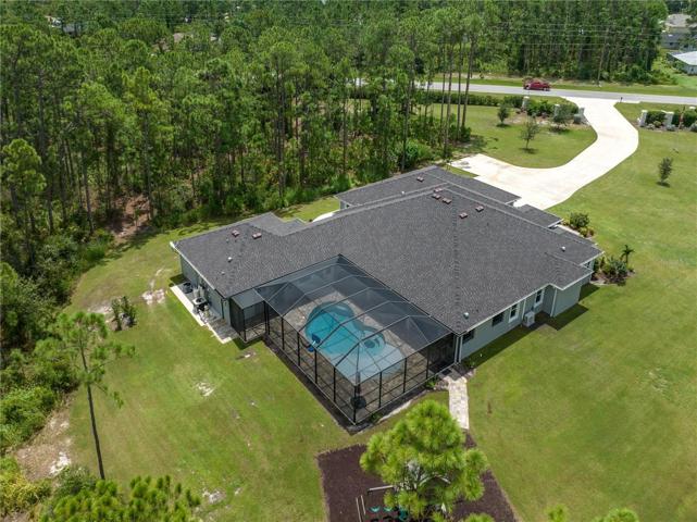Rear view of home