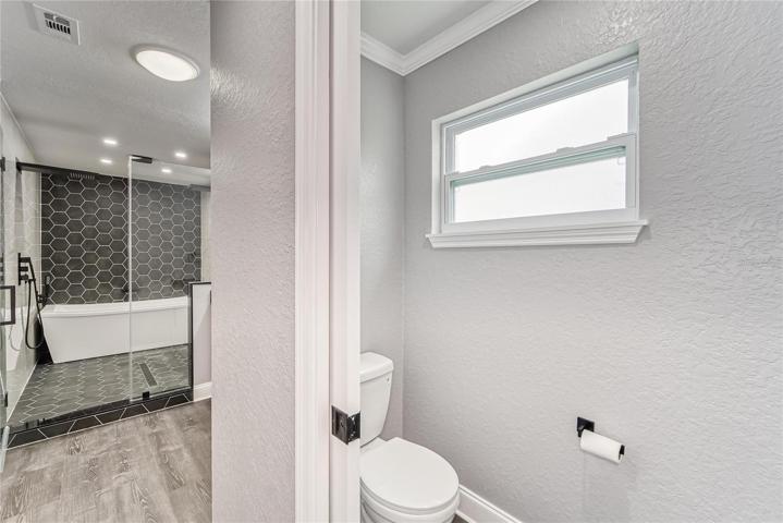 Owner's suite bathroom water closet - separate toilet