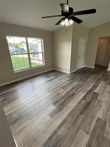 Living room and front door entry