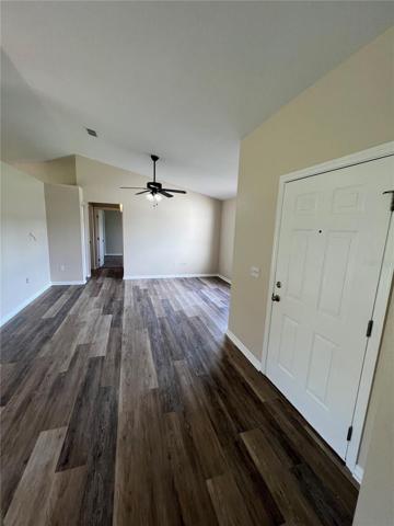 View of the Living room from the garage entry