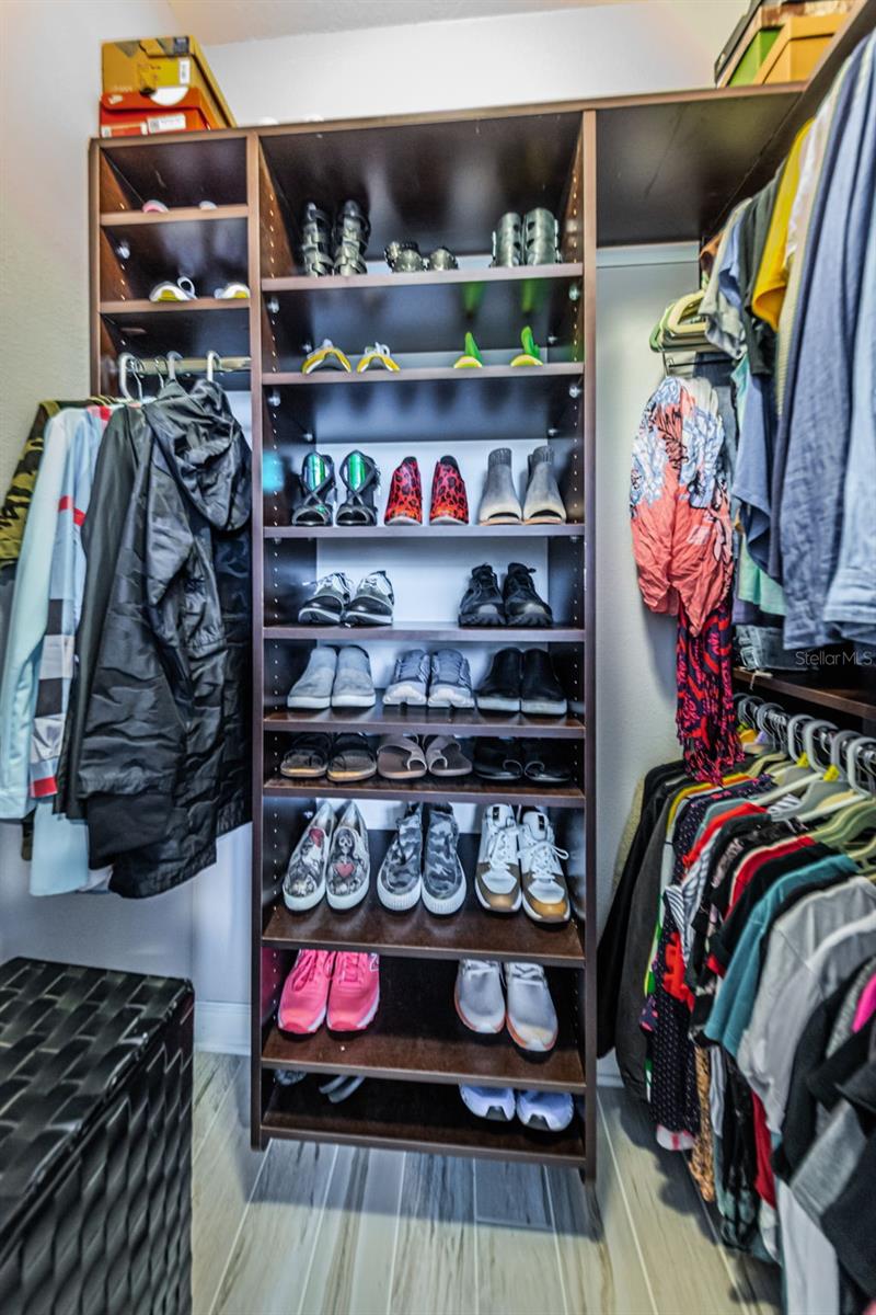 Ample closet space