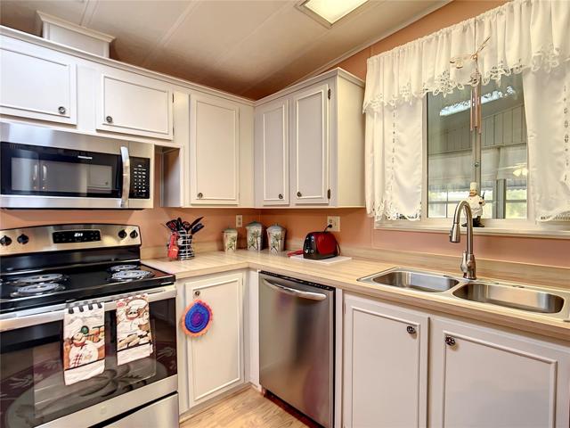 Kitchen appliances have been updated