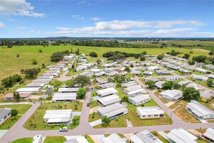 Aerial of the street