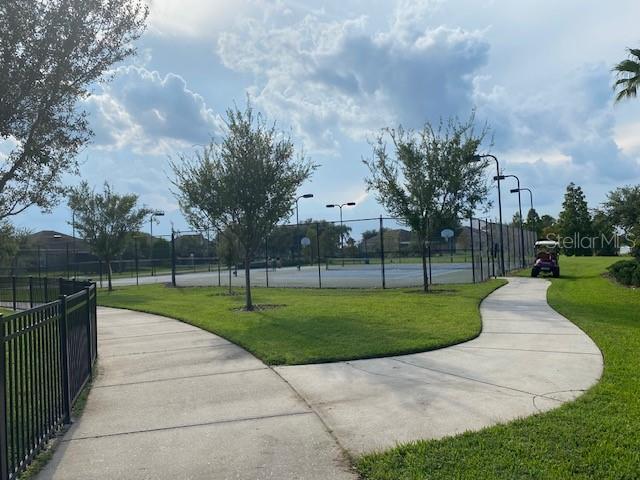 Outside clubhouse