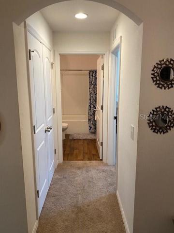 Entrance to bathroom