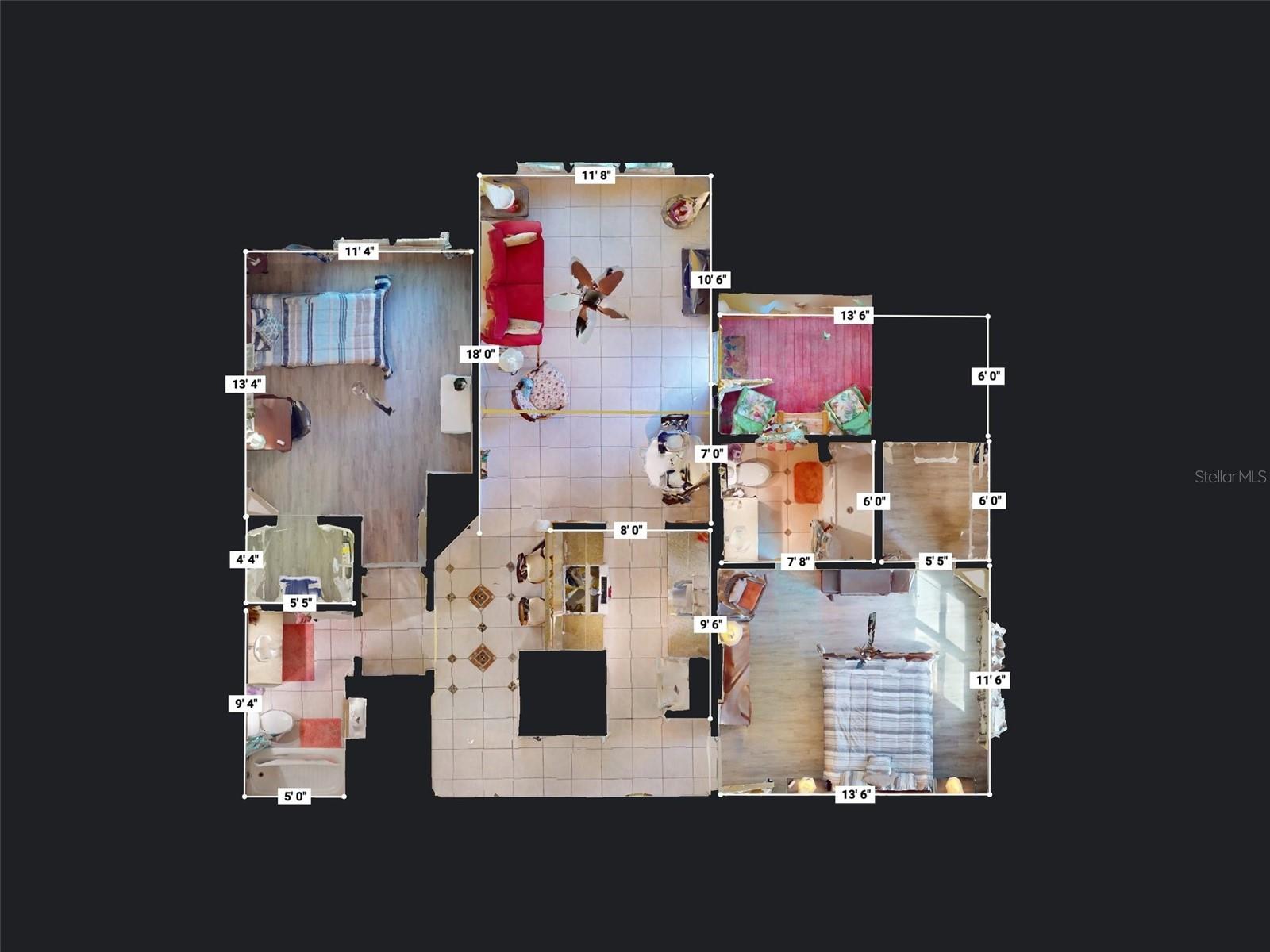 PARE 609 - Dollhouse View Measurements