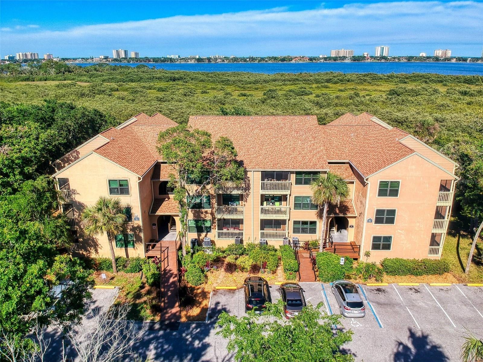 Building 6 - Front Entry View Drone
