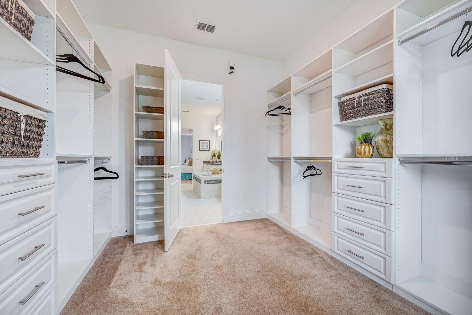 Custom Built Primary Closet