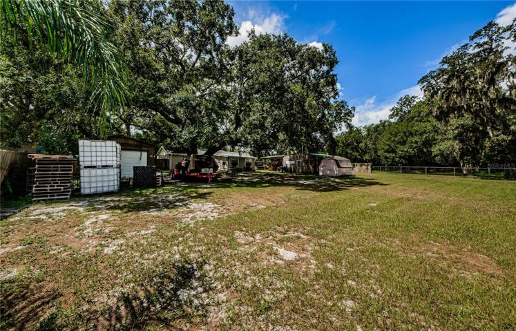 Large backyard
