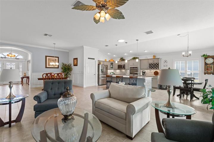 THIS ANGLE SHOWS THE SPACIOUS OPEN FLOOR PLAN