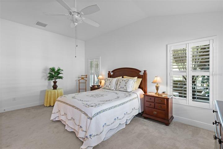 VAULTED CEILINGS AND PLANTATION SHUTTERS