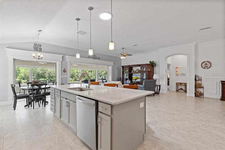EVER SO GRAND... A VIEW TO ALL FROM THE KITCHEN ISLAND