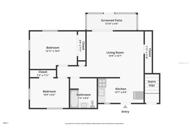 Floor 1 Unit 2 - Unit 1 is a mirror image of Unit 2 and is occupied.