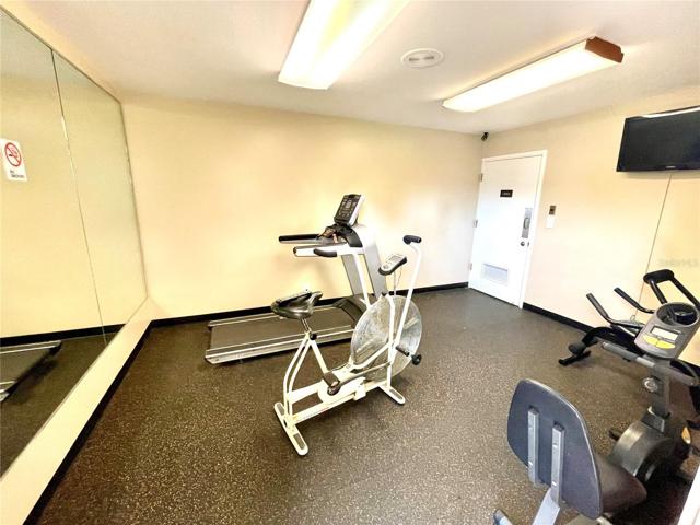 Workout room at clubhouse