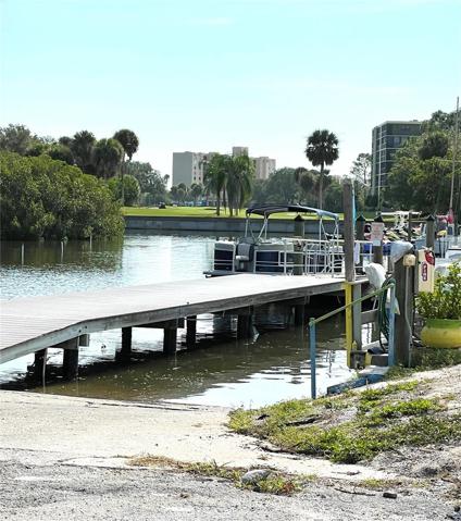 boat ramp at marina
