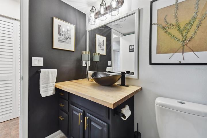 Bathroom off of Kitchen
