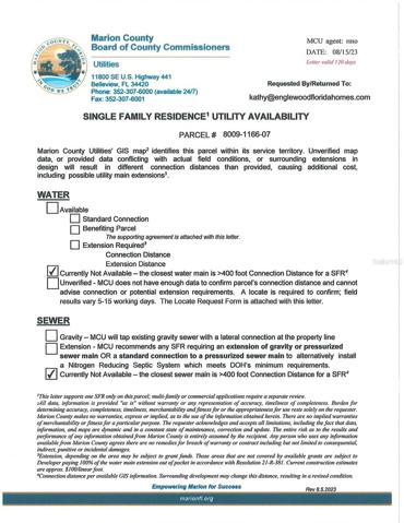 utility letter