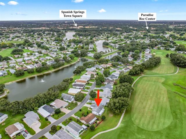 Ariel view of Home