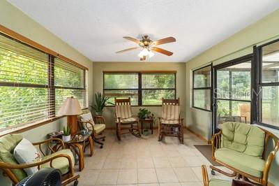 Glassed Lanai off Kitchen