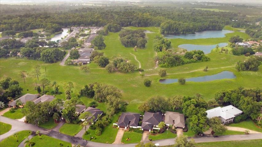 Aerial view. 21 Coventry is two houses to the left of the white roof home.