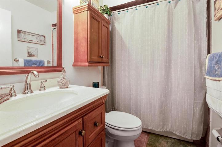Your main bedroom boast your private bathroom