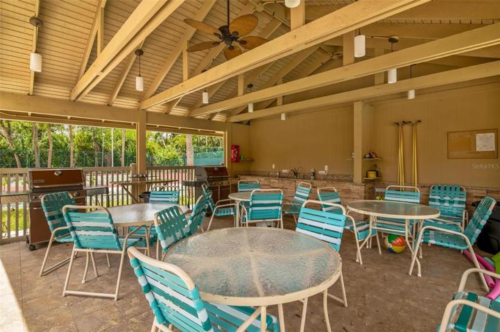 Village Gardens gazebo where you can grill your food and meet with friends and neighbors