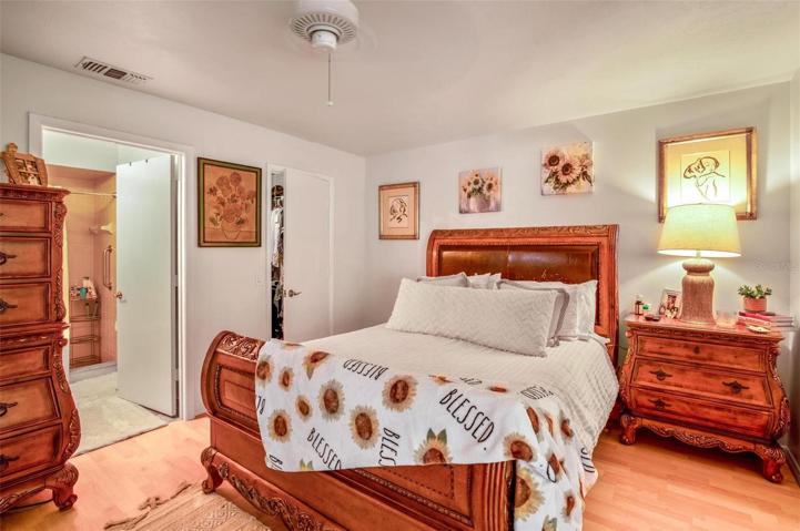 Here's your main bedroom with a walk-in closet