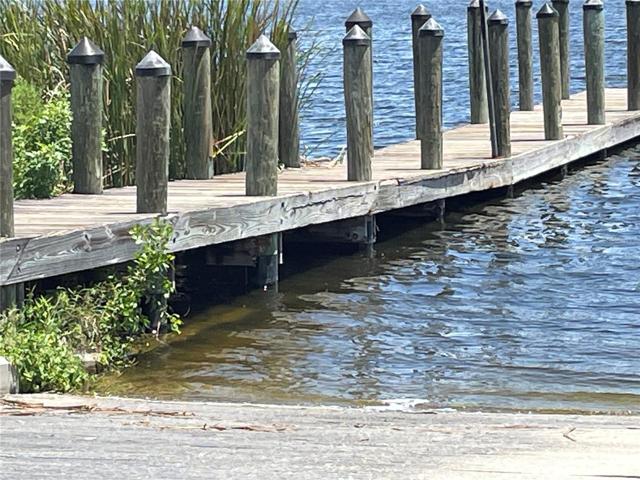 Community pier and boat ramp