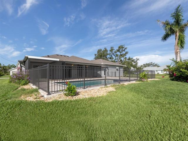 Fenced in pool