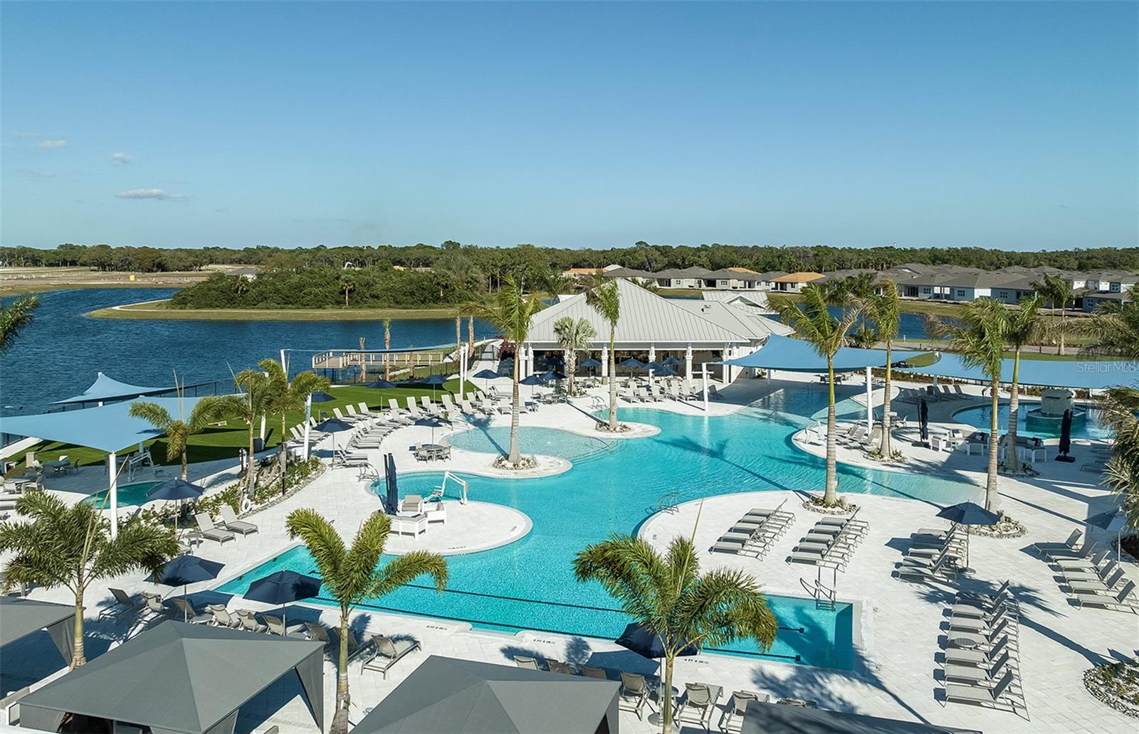 Pool with Lap Lanes, Spa and Resistance Pool