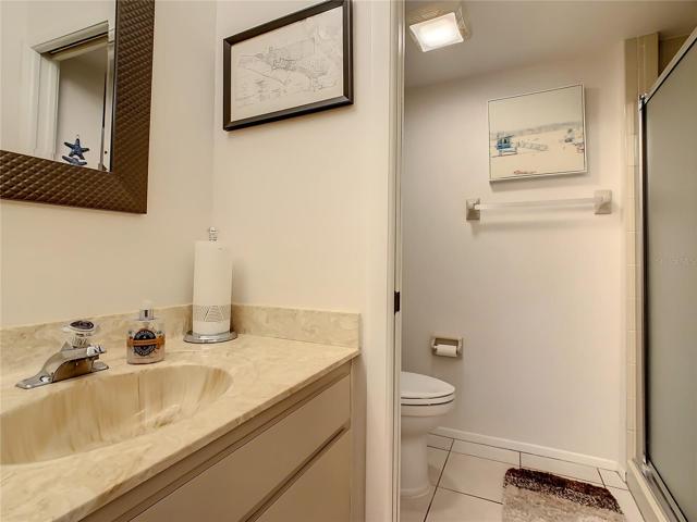Water Closet with enclosed shower