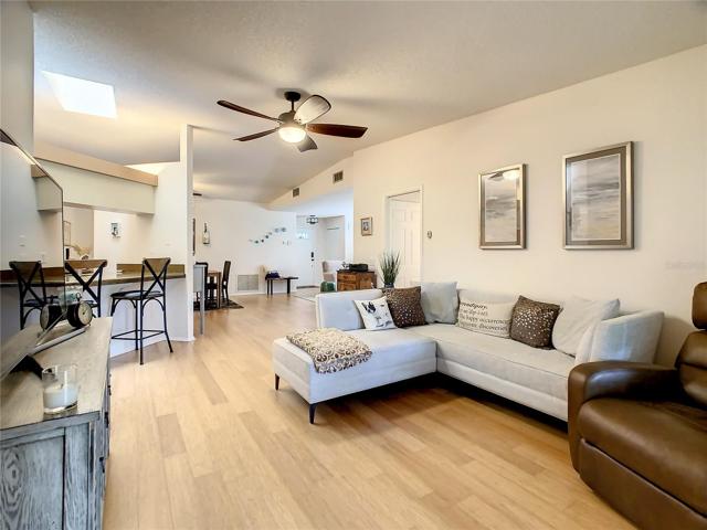View from the Family Room looking towards the Front Entry Door