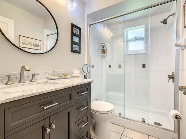 Renovated second bathroom