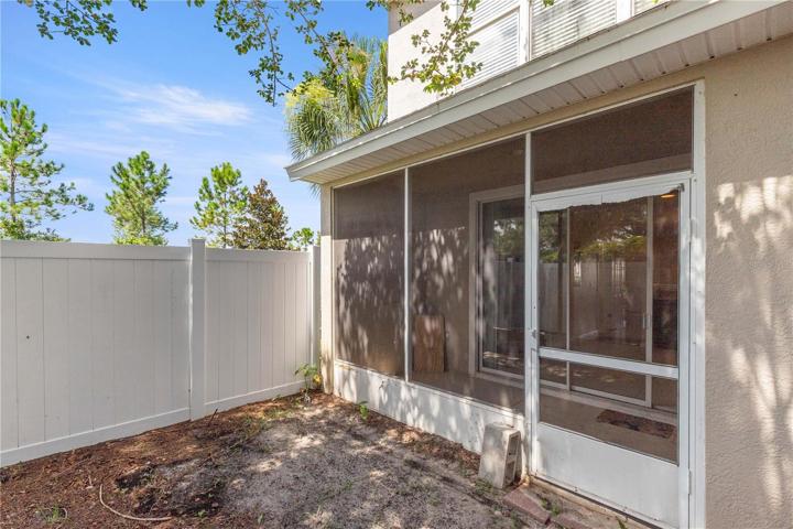 Back of townhome