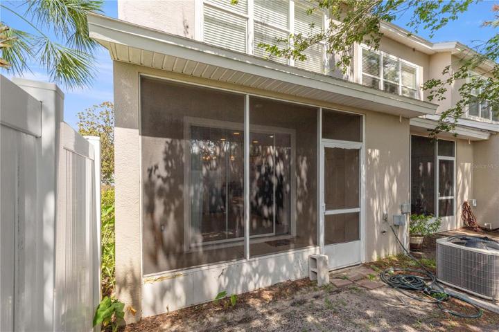 Back of townhome