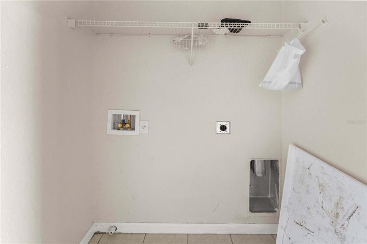 Upstairs Laundry area