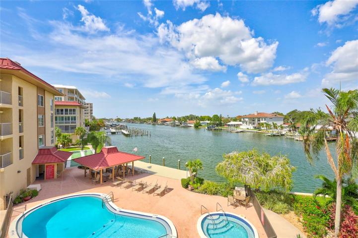 Your view from the Main bedroom.  You can see the tranquil waters stretching out, creating a soothing and picturesque scene.