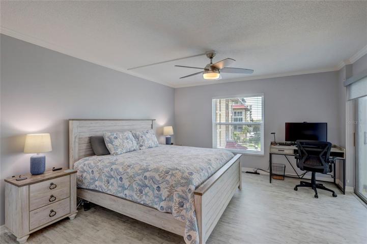 Enjoy the beachy decor in this spacious room.