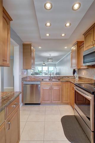Kitchen view from front of home