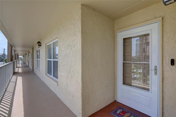 Entry to your new home with a nice storm door.