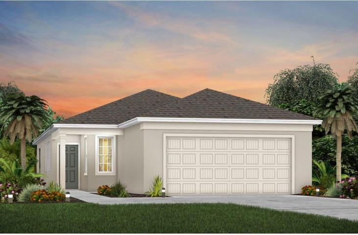 Daniel Florida Mediterranean Exterior Design. Artistic rendering for this new construction home. Pictures are for illustrative purposes only. Elevations, colors and options may vary.