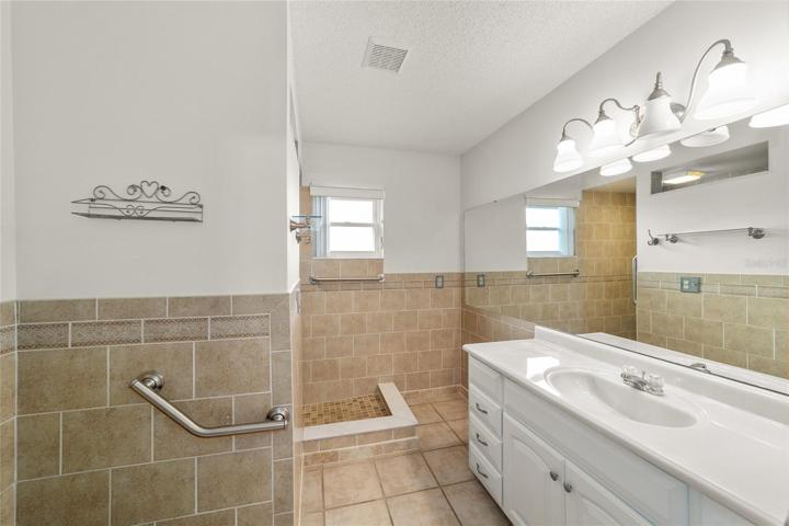 Updated Master Bathroom with walk in shower