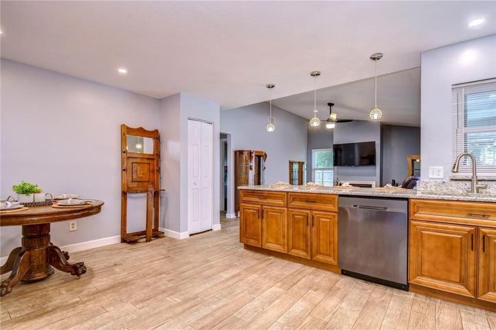 Kitchen open to family room