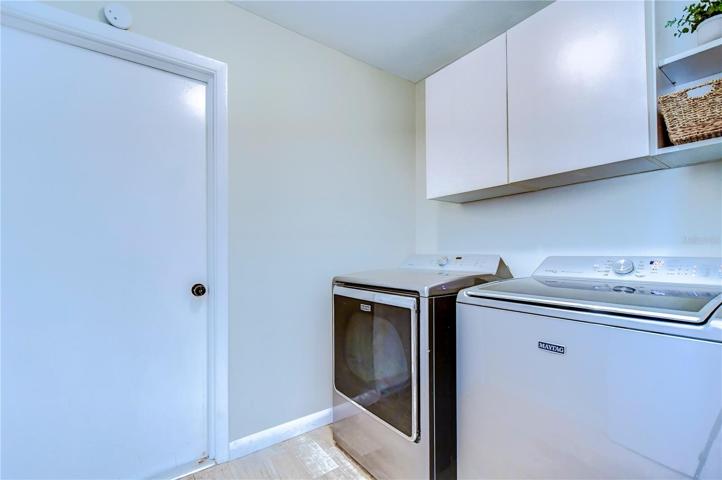 Inside laundry room