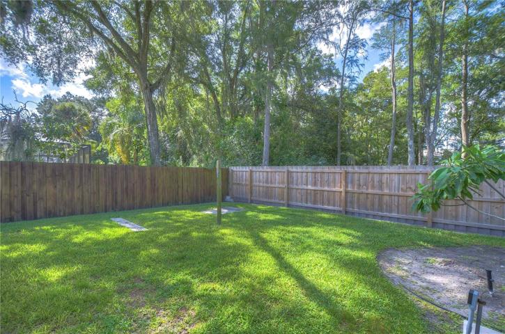 Private lot with conservation